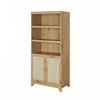 Sheridan Mid-Century Modern 31" Bookcase Cabinet in Natural (7-Shelf) - Set of 2 | Armoire bibliotheque Sheridan style milieu du siecle 79 cm en bois naturel (7 etageres) – Lot de 2