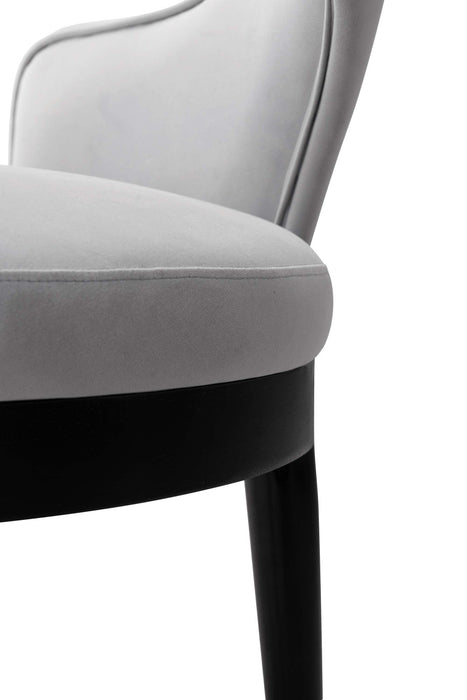 Carrington and Rockaway Modern Industry Chic 5-Piece Dining Set in Light Gray and Natural