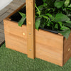 Outsunny 4-tier Raised Garden Bed, Vertical Elevated Planter Rack With Non-woven Fabric, Wooden Rais|Outsunny Lit De Jardin Sureleve A 4 Niveaux A Angle Reglable