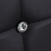 HOMCOM Dining Chairs Set of 6, Faux Leather Side Chairs with High Black