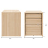 Multi-Purpose Storage Office Storage And Filling Cabinet, Natural Blonde Oak Coat Rack | Filiere Chrono, 3 tiroirs, chene blond naturel