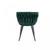 Hildy Accent Dining Arm Chair, Green Velvet (set of 2) | Chaise de salle à manger avec accoudoirs Hildy en velours vert (ensemble de 2)