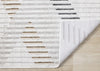 Washable Multi-Coloured Basketweave Lines Area Rug - 7'10" x 10'6"|Carpette à motifs de lignes de tressage multicolore lavable à la machine - 7 pi 10 po x 10 pi 6 po