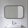 Umbra Hub Rectangular Mirror 24" x 36" - Black|Miroir rectangulaire Hub de Umbra de 24 po x 36 po - noir