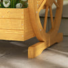 Outsunny Wooden Wagon Planter Box, Decorative 3-tier Raised Garden Bed|Outsunny Wagon En Bois Jardiniere Box, Lit De Jardin Sureleve Decoratif