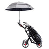 Costway 4 Wheel Golf Pull Push Cart Trolley Club Umbrella Scorecard Drink Holder