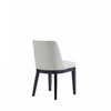 Gansevoort Modern Wood Vegan Leather Dining Chair in Stone Gray - Set of 4 | Chaise de salle a manger moderne Gansevoort en bois et cuir vegetalien gris pierre - Lot de 4