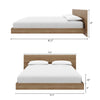 Satori Low Platform Queen Bed Set | Lit plateforme bas Satori avec tete de lit Queen