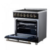 Forno Massimo 30 Inch Freestanding Electric Range, 5 radiant burners, 4.32 cu.ft., Black -FFSEL6020-30BLK | Cuisiniere electrique Massimo de 30 po, 5 foyers radiants, 4,32 pi³, noir - FFSEL6020-30BLK