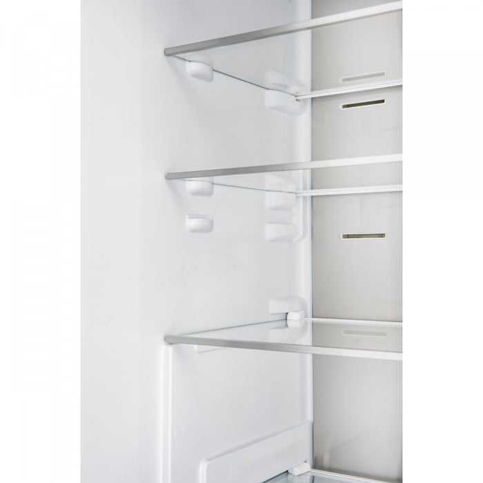 Forno Custodia 24\" Bottom Freezer, 10.3 cu.ft., Left Swing, Ice Maker, Stainless Steel - FFFFD1766-24LS Refrigerator