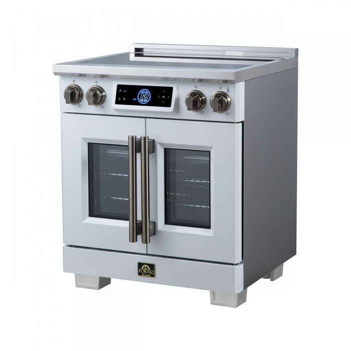 Forno Maximus 30 Inch Induction Range White, 4.32 cu.ft - FFSIN0932-30WHT Electric Range