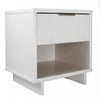 Granville Modern 18" Nightstand in White (1-Drawer) - Set of 2 | Table de nuit Granville Modern 18" en blanc (1 tiroir) - Lot de 2