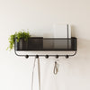Umbra Estique Organizer Wall Hooks - Black and Walnut|Crochets muraux d’organisation Estique de Umbra - noirs et noyer