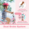 Costway 18" Kids Bike Toddler Bicycle Withtraining Wheel Kickstand For 4-8 Years Old Girl Red