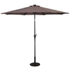 Costway 10ft Patio Solar Umbrella LED Patio Market Steel Tilt w/ Crank Outdoor Tan
