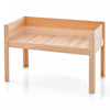 Costway Raised Wooden Garden Bed 31" Elevated Planter Box Plant Terrarium With Drain Holes