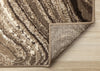 Forte Brown Cream Soothing Waves Area Rug - 5'3" x 7'5"|Carpette Forte brune et crème à motif de vagues apaisantes - 5 pi 3 po x 7 pi 5 po