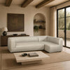 Lukas Contemporary Modern 118" Right-Facing 2-Piece Sectional Sofa in Cream | Canape sectionnel moderne contemporain Lukas 2 pieces 118" creme, angle droit