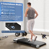 Goplus 2.5hp Under Desk Treadmill For Home And Office Remote Control Led Display White