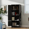 HOMCOM 60" Kitchen Pantry, Kitchen Storage Cabinet with Shelves, Black