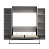 Bestar Claremont 10-Shelf Queen Murphy Bed - Platinum Grey|Grand lit escamotable Claremont de Bestar à 10 tablettes - gris platine
