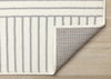 Forte White Grey Curved Arches Indoor Area Rug - 4'7" x 6'7"|Carpette Forte blanche et grise à motif d’arches courbées pour l’intérieur - 4 pi 7 po x 6 pi 7 po