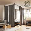 Umbra Anywhere Matte Black Expandable Curtain Rod and Room Divider - 36"-66" | Tringle à rideaux et séparateur de pièce extensible Anywhere de Umbra noir mat - 36 po à 66 po