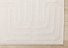 Leonardo Cream Beige Oriental Trellis Pattern Rug, 6'7" x 9'6" Indoor Area Rug | Tapis a motifs de treillis orientaux creme beige Leonardo, 6'7" x 9'6"