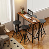 HOMCOM 24" Bar Stools Set of 4, Folding Bar Chairs with Footrest, Black