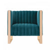 Trillium Mid-Century Modern 3-Piece Sofa Set in Teal | Ensemble de canape 3 pieces Trillium style milieu du siecle en bleu sarcelle