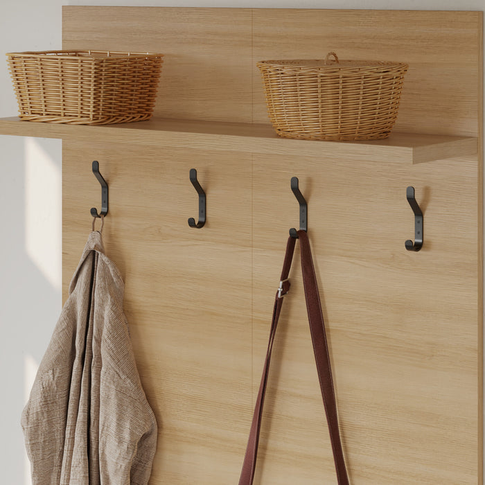 Porto Entryway Wall-Mounted Coat Rack with Shelf