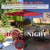 Costway 10' Solar LED Lighted Patio Market Umbrella Tilt Adjustment Crank