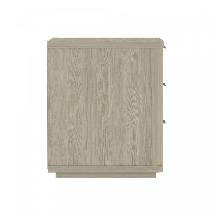 Evelyn Modern 20\" Nightstand in Natural (3-Drawer)