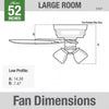 Builder Low Profile Ceiling Fan with Light Fixture - Bronze | Ventilateur de plafond à profil bas du constructeur avec luminaire - Bronze
