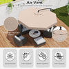 Costway 10 FT Offset Hanging Umbrella Patio Cantilever Umbrella with Cover Beige