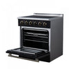Forno Galiano 30 Inch Freestanding Electric range, 4 radiant burners, 4.32 cu.ft, Black - FFSEL6083-30BLK Electric Range | Cuisiniere electrique Galiano de 30 po, 4 foyers radiants, 4,32 pi³, noir – FFSEL6083-30BLK