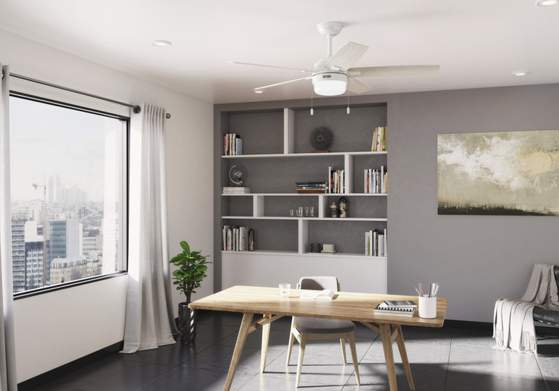 Anisten Ceiling Fan with Light Fixture - White
