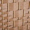 Homcom Double Hinged Woven Wicker Room Divider And Privacy Screens|Homcom Separateur De Piece En Osier Tisse A Double Charniere