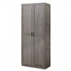 Cornelia Modern 30" Storage Cabinet in Gray (4-Shelf) - Set of 2 Bookcase | Armoire de rangement Cornelia Modern 30" en gris (4 etageres) - Lot de 2