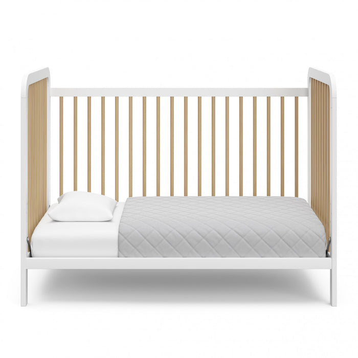 Storkcraft Pasadena 3-in-1 Convertible Crib - White/Driftwood
