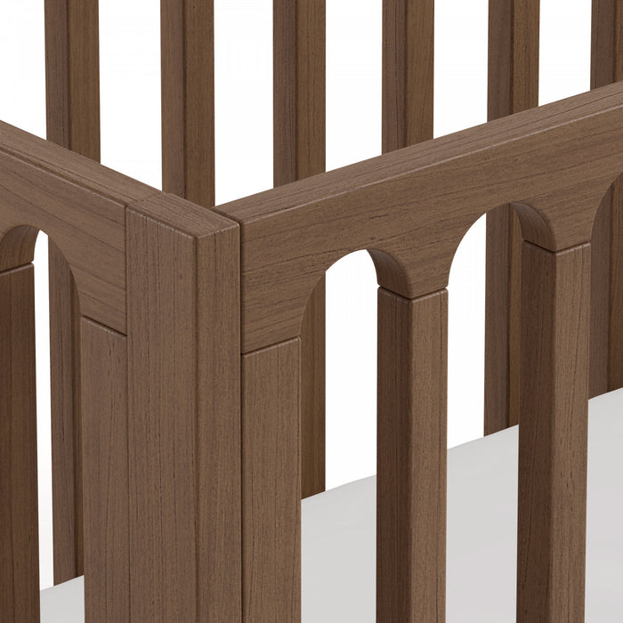 Storkcraft Sicily Deluxe 3-in-1 Convertible Crib with Bonus Toddler Guardrail - Hazelnut