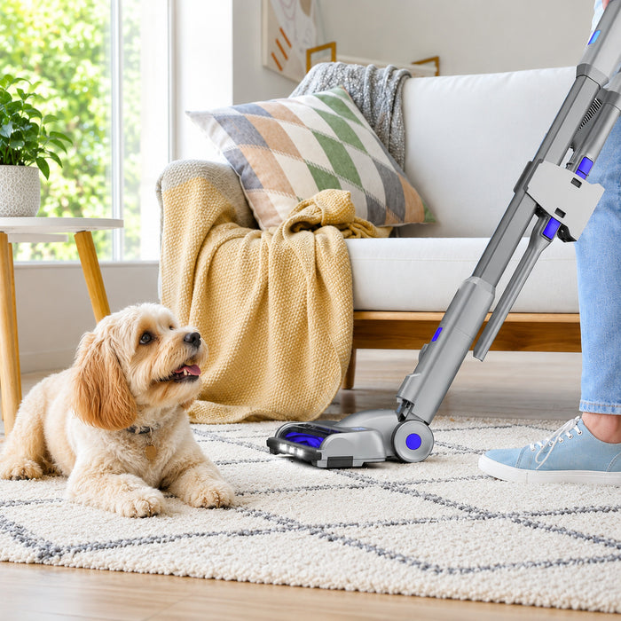 Panni V1109P 5-in-1 Corded Pet Stick Vacuum Cleaner with Motorized Pet Tool Vacuum Stick Handheld