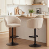 HOMCOM Bar Stools Set of 2, Adjustable Swivel Counter Height Barstools