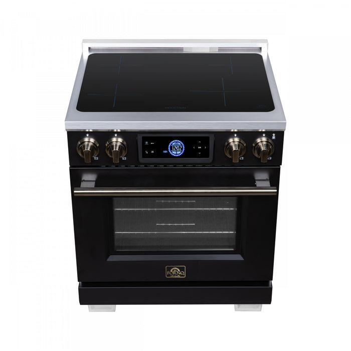Forno Maximus 30 Inch Induction Range, Black, 4.32 cu.ft. - FFSIN0968-30BLK Electric Range