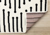 Forte Black White Stripes Area Rug - 6'7" x 9'6"|Carpette Forte noire et blanche à motif de rayures - 6 pi 7 po x 9 pi 6 po