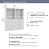 Bestar Florence 71" Modular Reach-In/Walk-In Closet System with Storage - White|Système de garde-robe et pièce-penderie modulaire Florence de Bestar de 71 po avec rangement - blanc