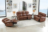 Hydeline Royce Power Reclining Loveseat - Brown|Causeuse à inclinaison électrique Royce de Hydeline - brune