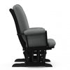 Storkcraft Tuscany Glider and Ottoman - Black/Gray Chair