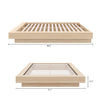 Marconi Platform Bed Frame Queen Bed | Lit Plateforme Marconi