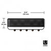 Umbra Estique Organizer Wall Hooks - Black and Walnut|Crochets muraux d’organisation Estique de Umbra - noirs et noyer